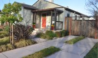 raised planter gardens in backyard renovation