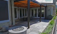 Masonry, Steel arbor structure, firepit, planters, design ability - Los Gatos