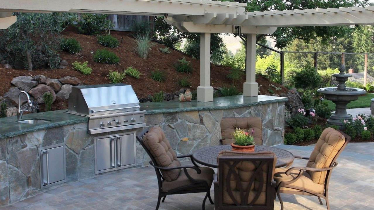 danville outdoor kitchen backyard renovation