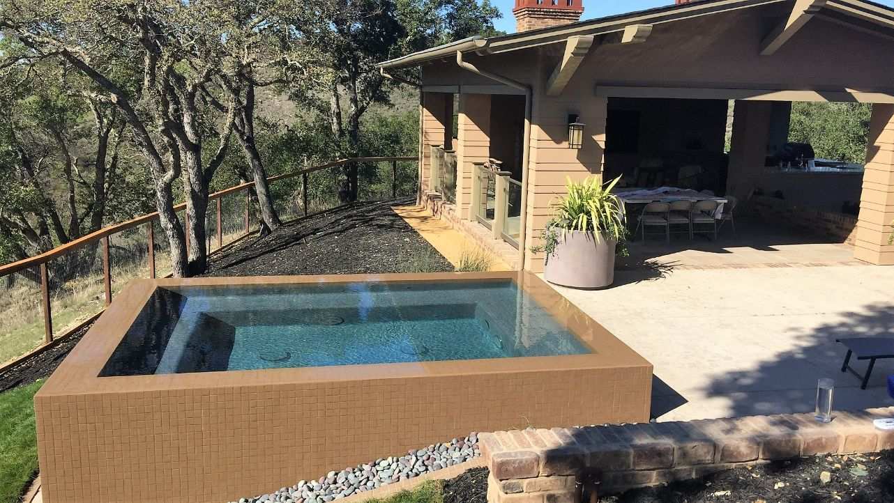 los gatos above ground pool landscaping