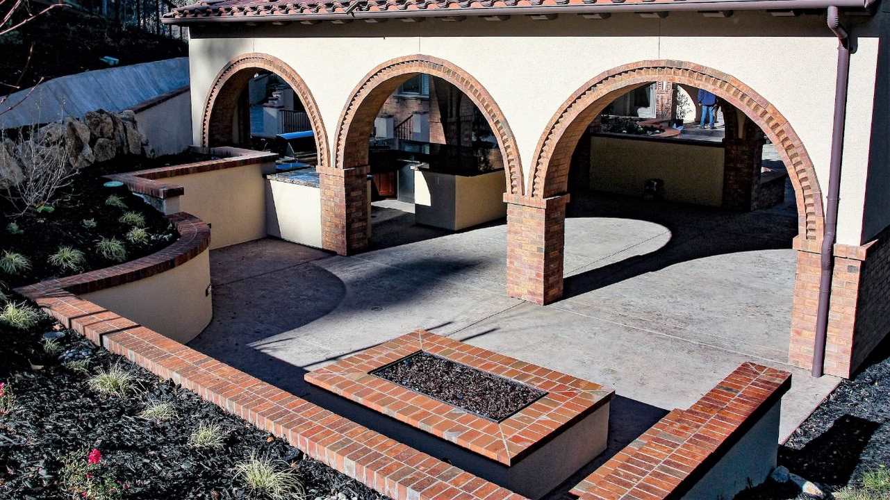 firepit landscape design los gatos