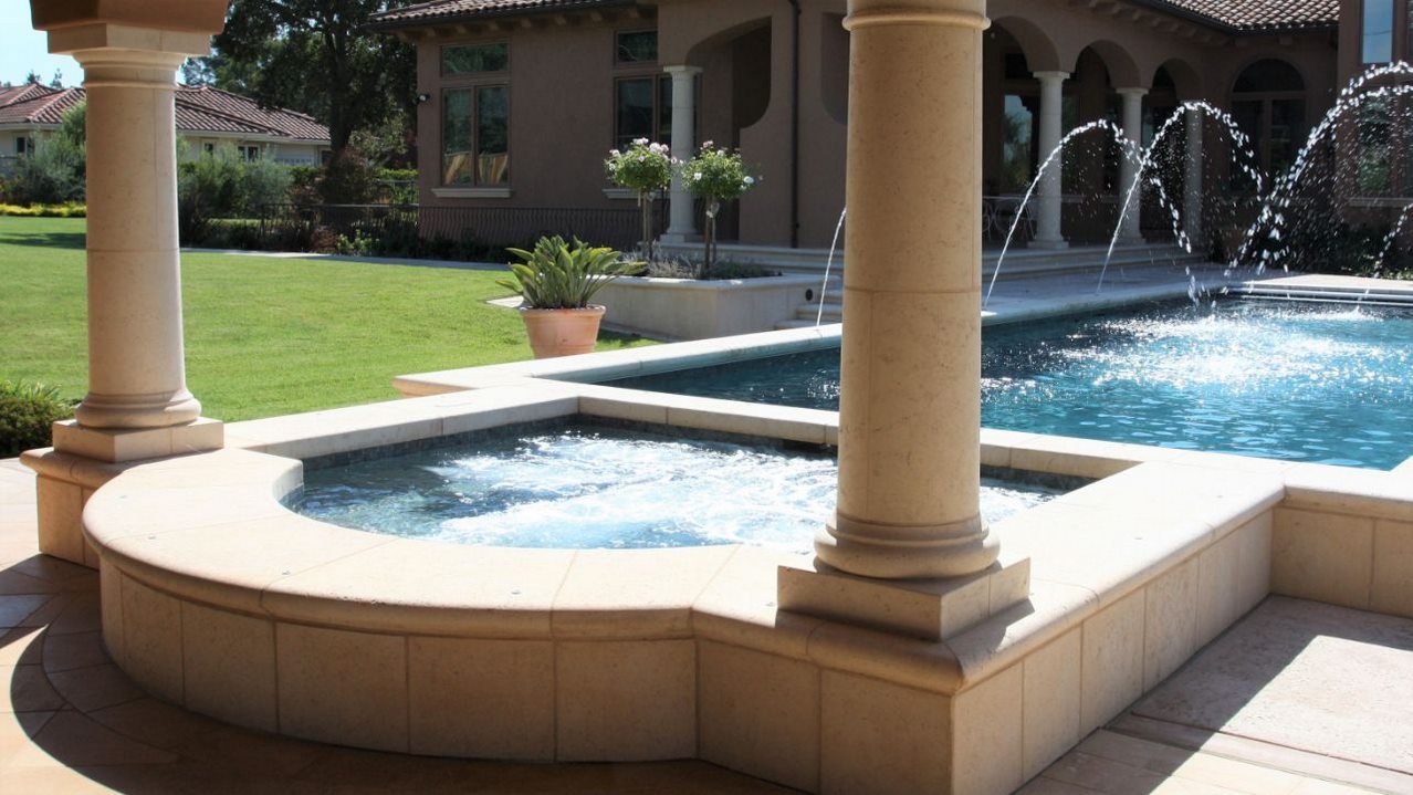 pool spa precast coping design and build fremont