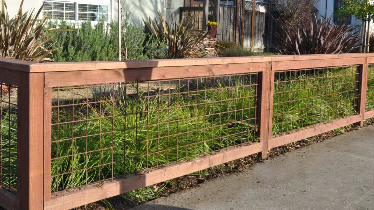 san leandro wood wire fence