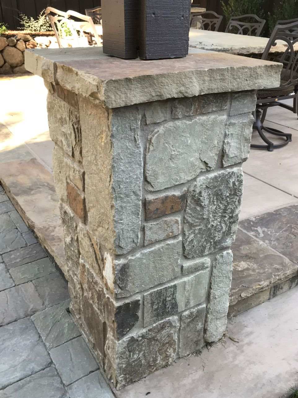 stone column and arbor design and install los altos