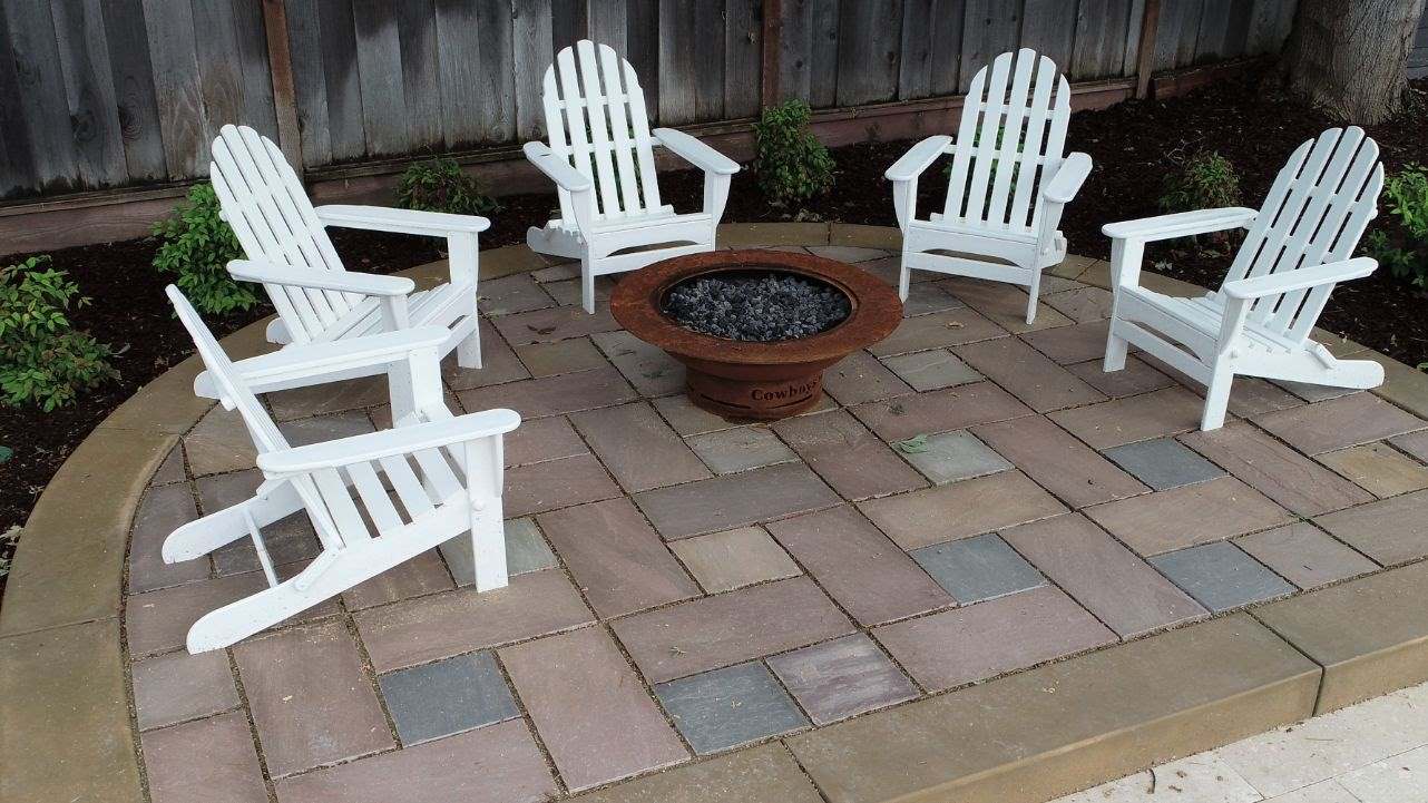 willow glen contemporary fire pit stone patio